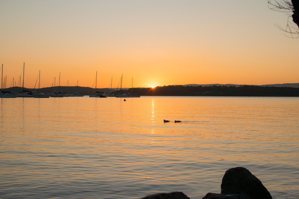 Lake Mac Sundown Art Print