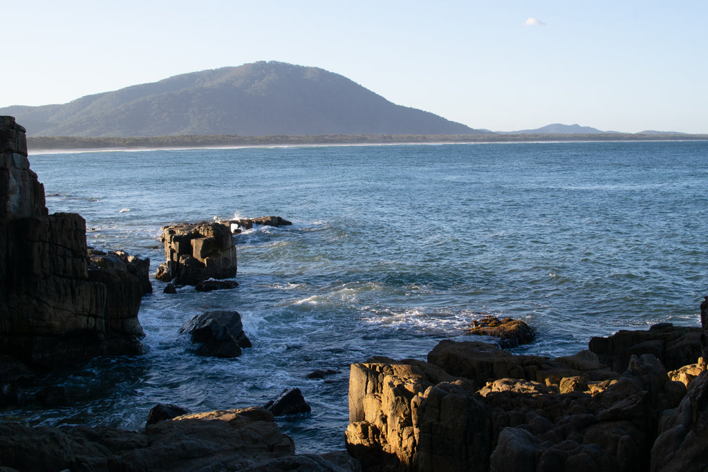 طباعة فنية للمد والجزر الصباحي