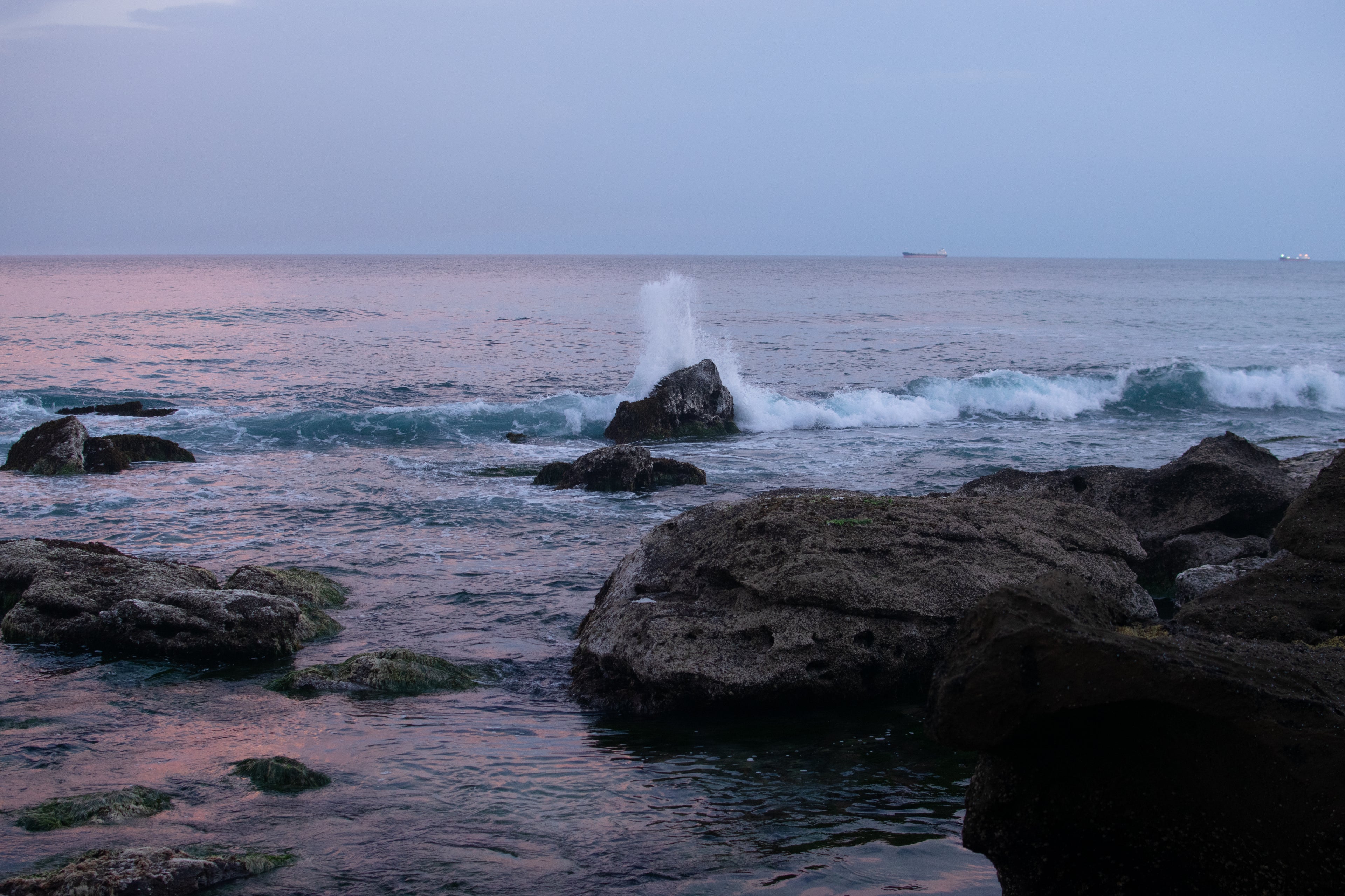 Sunset Breaker Art Print