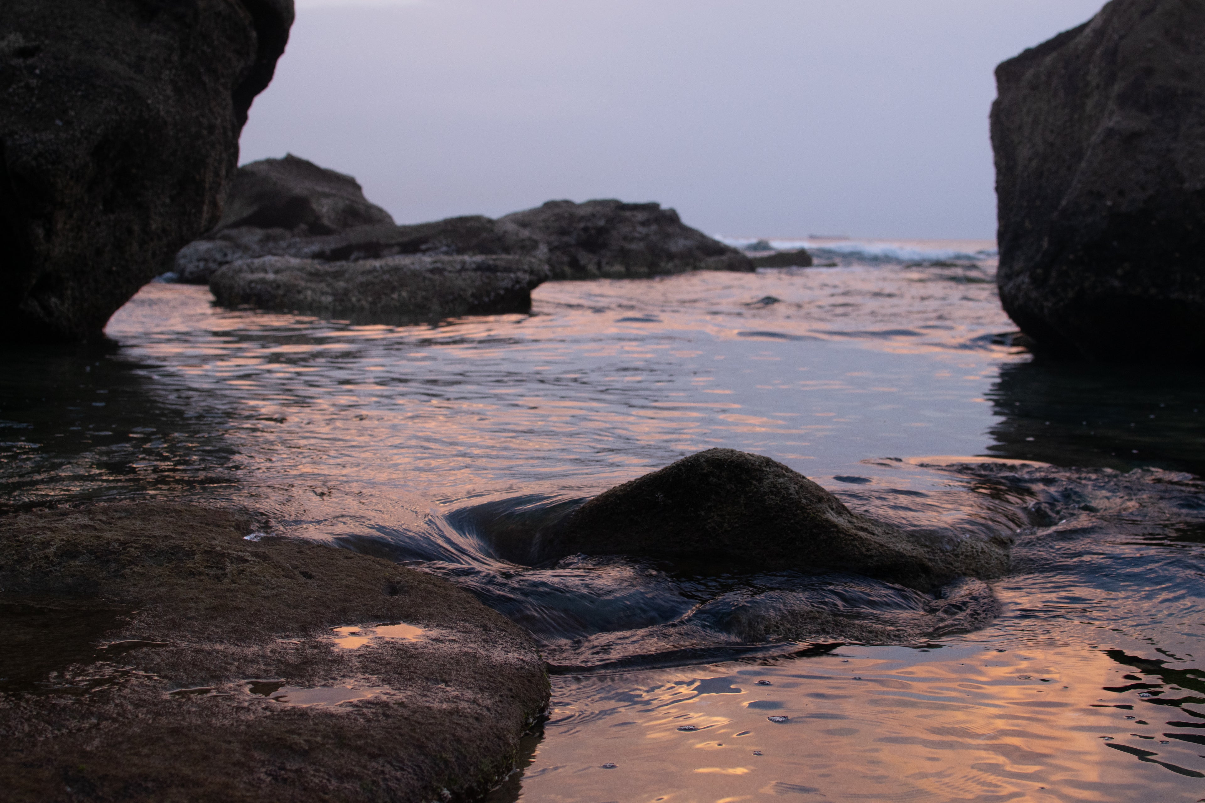 Sunset Tidal Pool Art Print